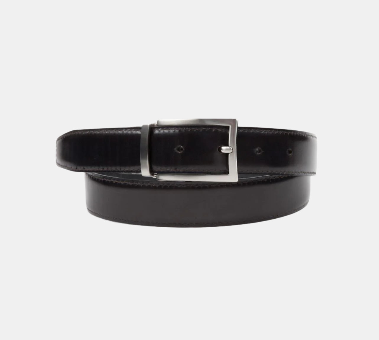 Black and Brown Leather Reversible Belt - Ottone