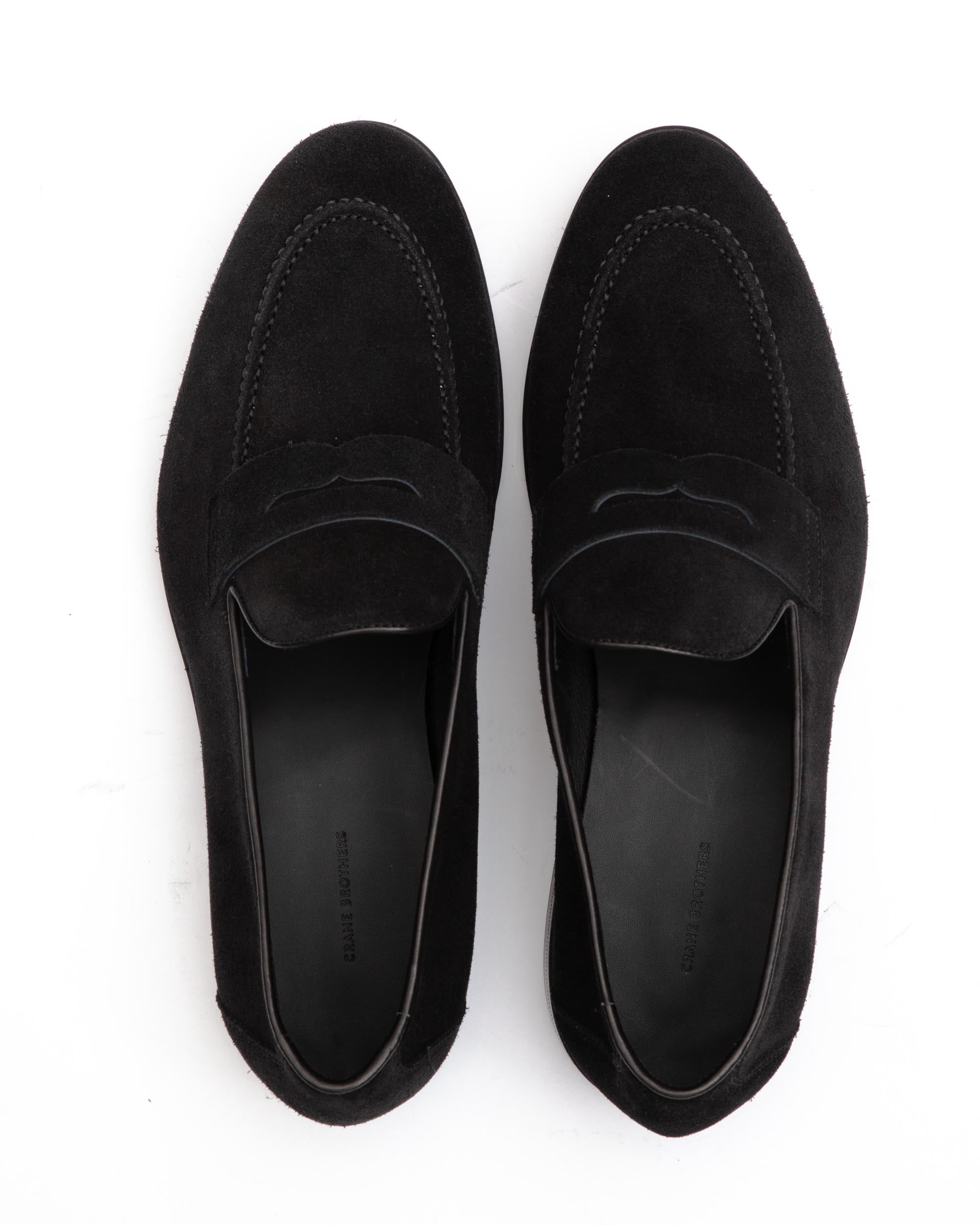 Black Suede Sole Penny Loafer