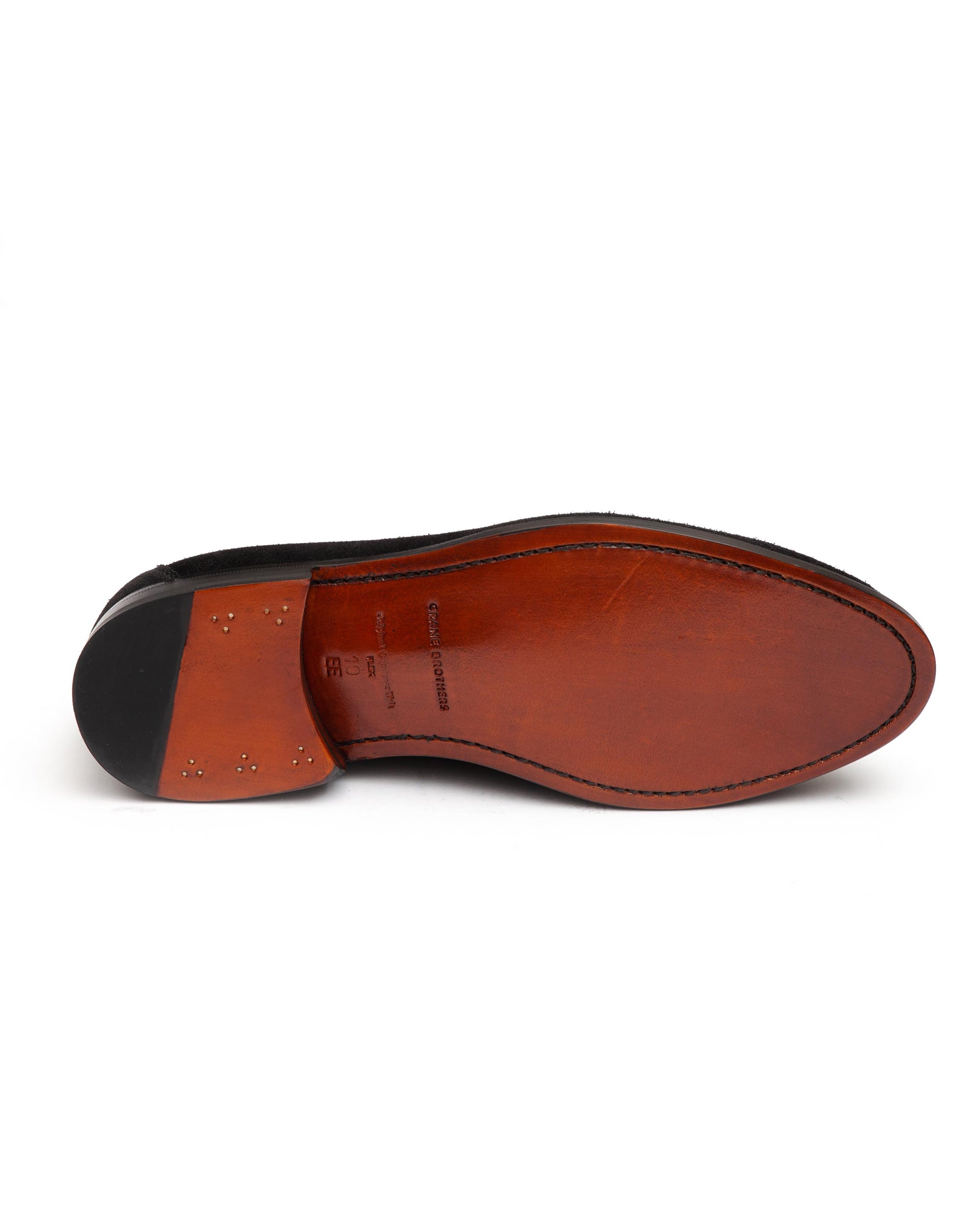 Black Suede Sole Penny Loafer